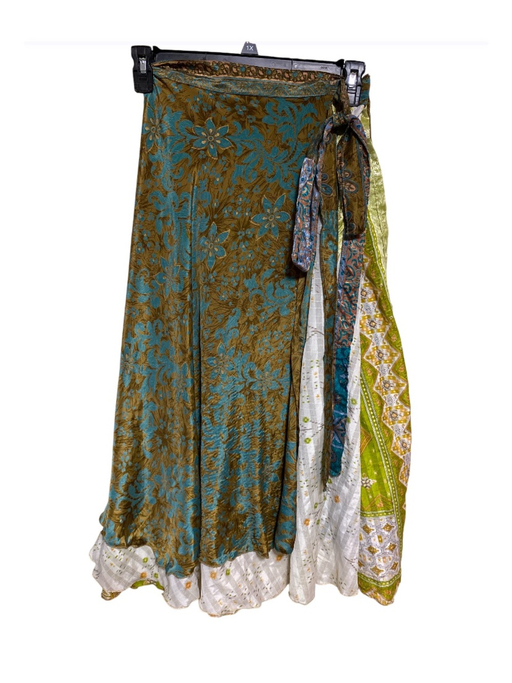 Darn Good Yarn • Reversible • Silk •Wrap Skirt • Sz XL(14-20)